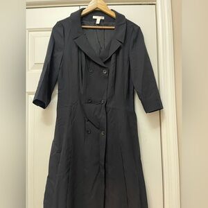 Hugo Boss | Elegant Black Double-Breasted Women's Coat